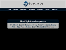 Tablet Screenshot of flightlevelaviation.com